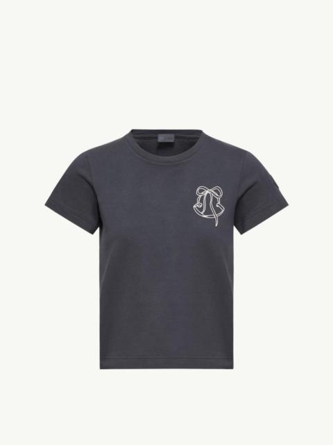 Moncler Embroidered Logo Cotton T-Shirt