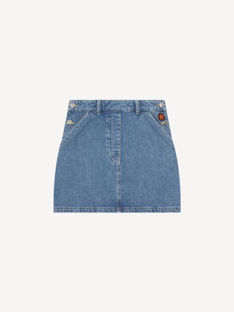 KENZO 'BOKE FLOWER' denim miniskirt
