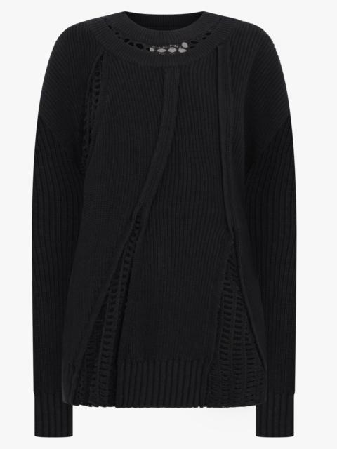 2 IN 1 JUMPER WITH MESH PANEL | BLACK