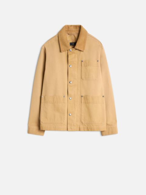 7 For All Mankind Utility Canvas Jacket in Winter Desert