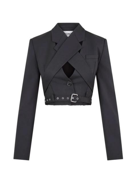 Monse belted-waistband cropped jacket