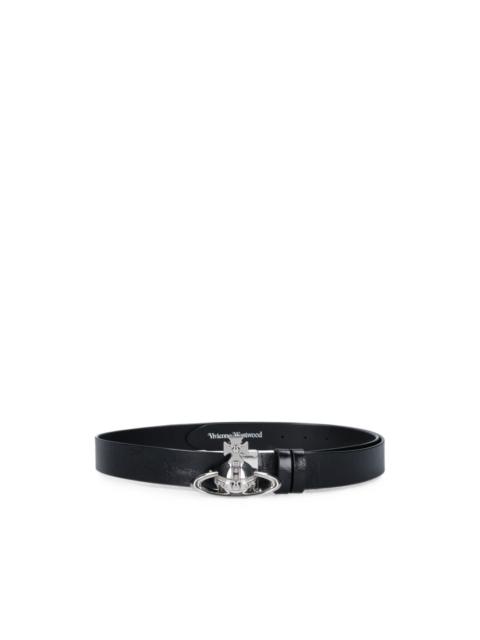 Vivienne Westwood Orb buckle leather belt