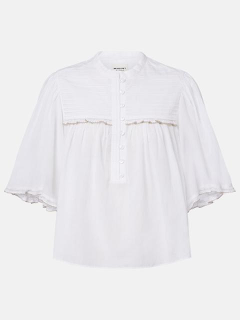 Isabel Marant Étoile Douna cotton-blend blouse