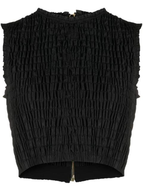 PATOU smock-detail crop top