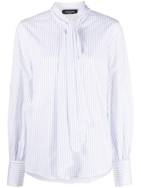 FABIANA FILIPPI striped pussy-bow shirt
