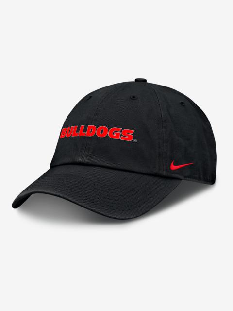 Georgia Bulldogs Core Club Mascot Wordmark Men's Nike College Adjustable Hat