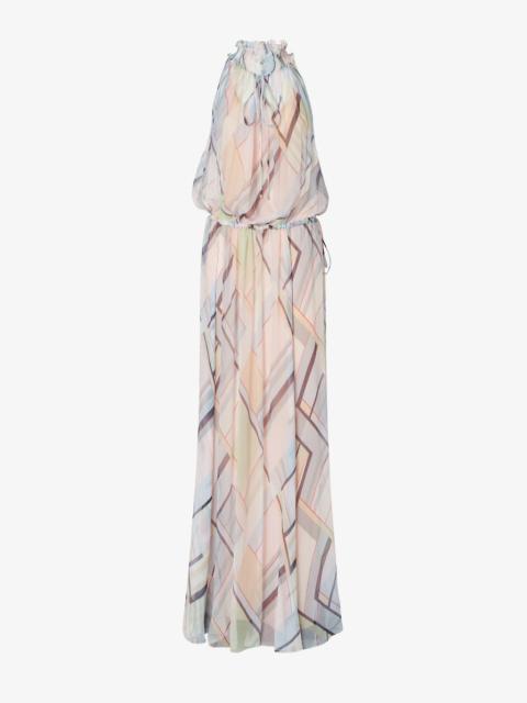 FENDI Dress Silk chiffon dress with multicolor print