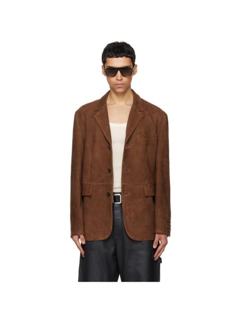 Tonywack Brown Tailored Suede Blazer