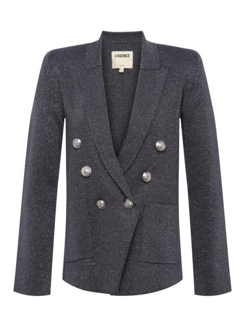 Kenzie Metallic Knit Blazer