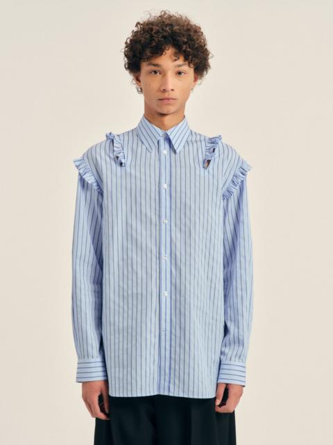Simone Rocha Double Ruffle Slash Easy Shirt