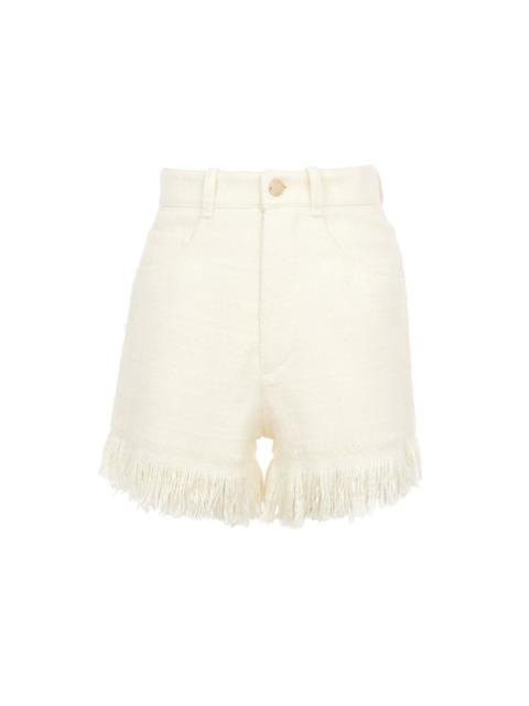 Chloé FRINGED MINI SHORTS