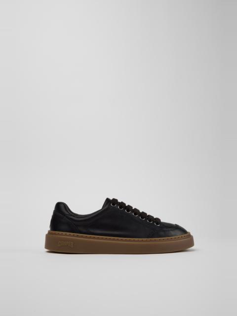 CAMPER Runner Twentyfive Black Leather Sneakers for Women.