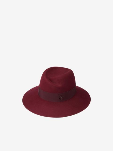MAISON MICHEL Virginie wool-felt ribbon-embellished hat