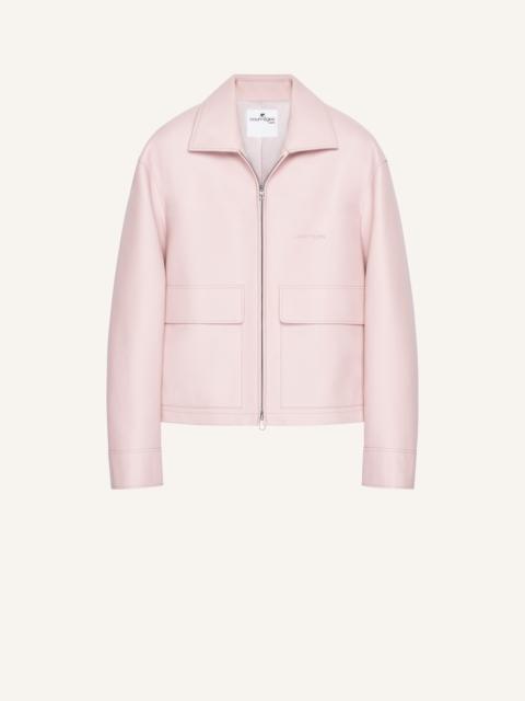 courrèges 2-POCKET LEATHER JACKET