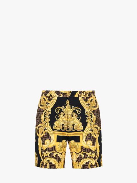 FENDI Fendace multicolor cotton pants