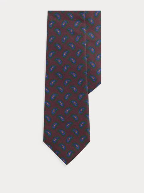 Polo Ralph Lauren Pine-Print Silk Twill Tie