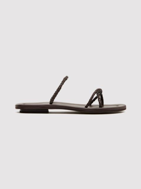ST. AGNI Woven Rope Slide - Chocolate