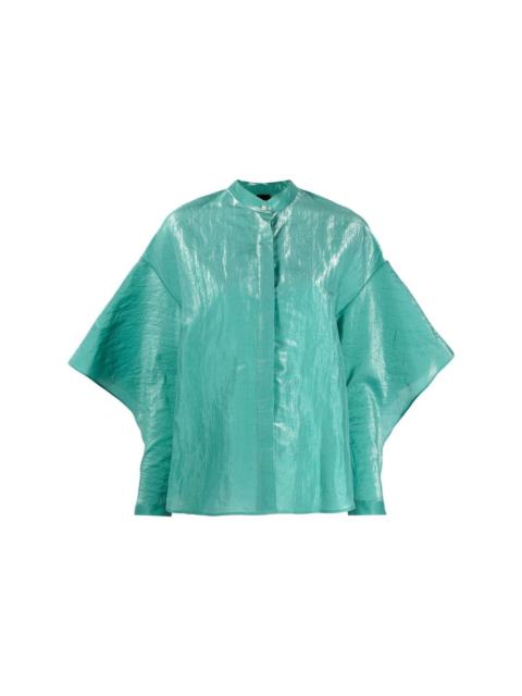 silk-blend camisa