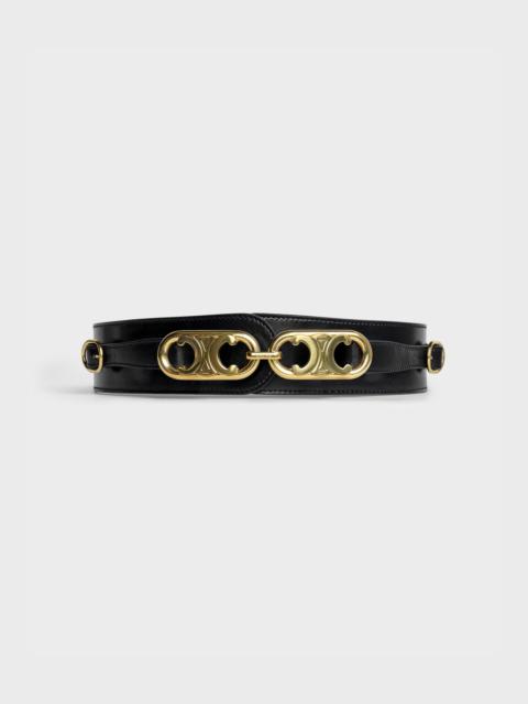 CELINE CHAÎNE TRIOMPHE BELT AND BUCKLE WITH HOOKS  IN  SMOOTH CALFSKIN