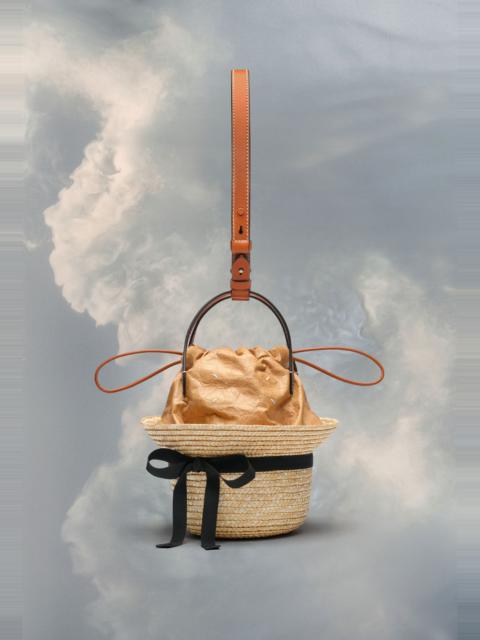 Straw hat bucket bag