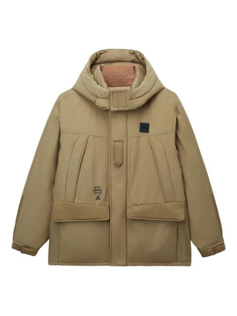 ALPHA INDUSTRIES hooded flap-pocket jacket