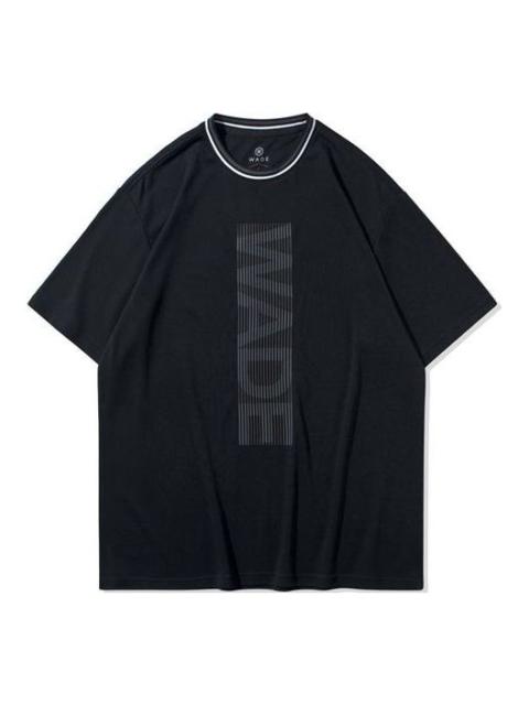 Li-Ning Wade Logo Loose Fit T-shirt 'Black' AHSQ159-1