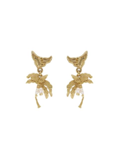 ALÉMAIS Jem Palm Tree Pearl Earrings