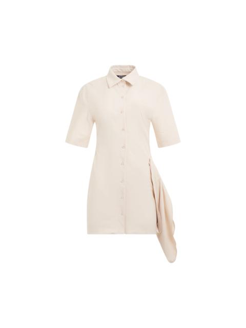 JACQUEMUS Camisa Dress in Ivory