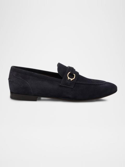 Brunello Cucinelli Suede Loafers with Horsebit Strap