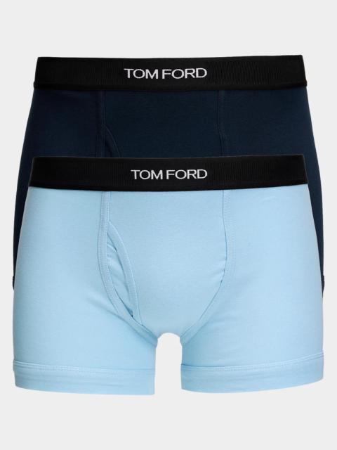 TOM FORD Men's 2-Pack Solid Jersey Boxer Briefs