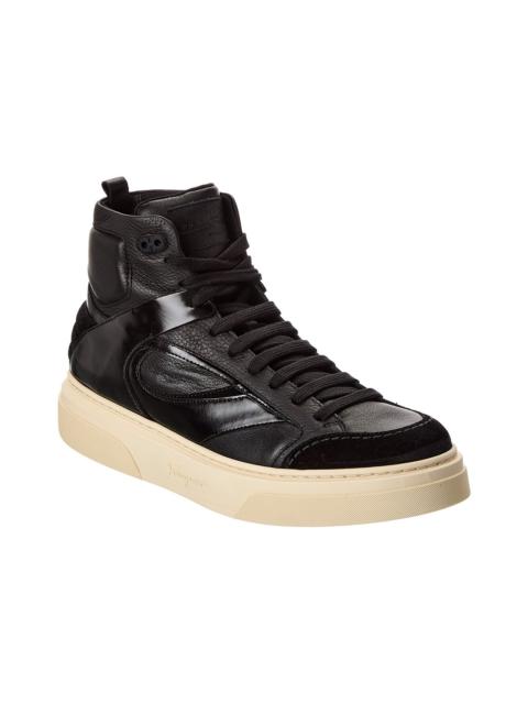 FERRAGAMO Ferragamo Cassio Leather High-Top Sneaker