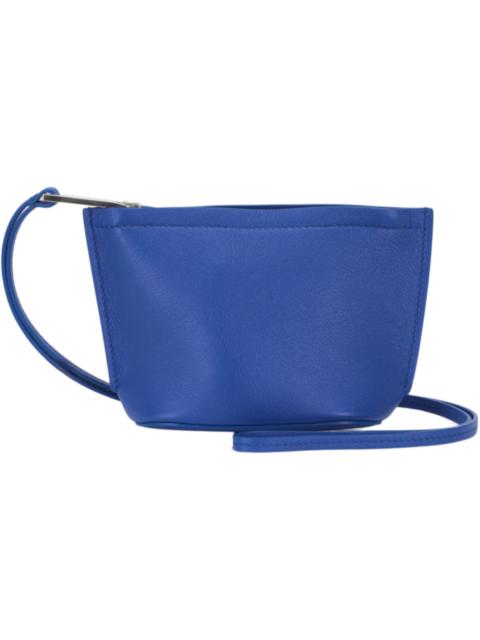 FERRAGAMO Ferragamo Micro Logo Pouch Blue