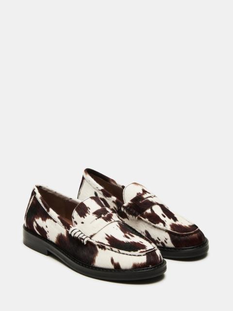 STEVE MADDEN MADISON BROWN COW PRINT