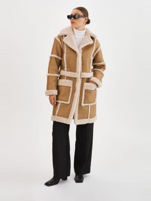 LAMARQUE MARIANE | Detachable Faux Shearling Coat