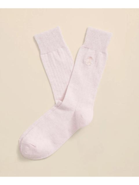 Brooks Brothers Cotton Blend Ribbed Socks