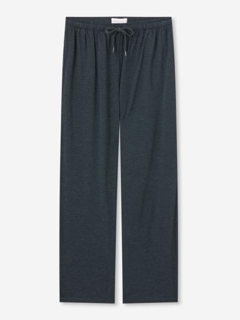 Men's Lounge Trousers Marlowe Micro Modal Stretch Anthracite