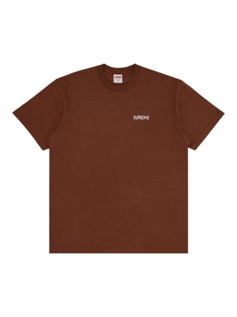 Supreme Black Cat Tee 'Brown'