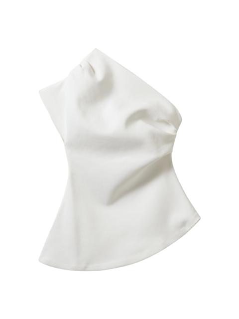 The Garment Glam Cotton-Blend Asymmetric T-Shirt