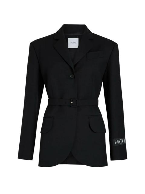 PATOU 로고 잡아당기기 blazer