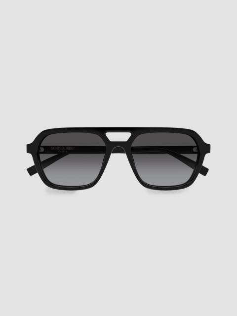 SAINT LAURENT Men's 55MM Aviator Sunglasses - Black