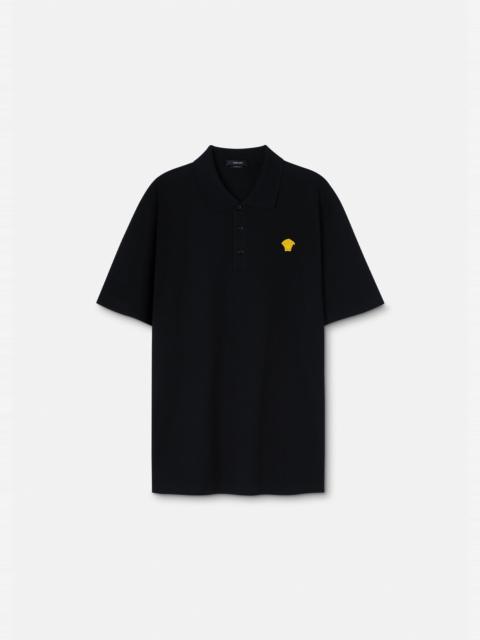 VERSACE Embroidered Polo Shirt