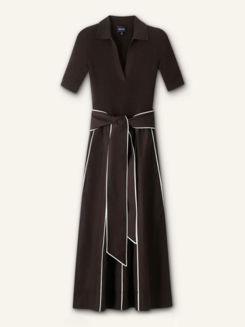 ME+EM Mixed Media Midi Dress