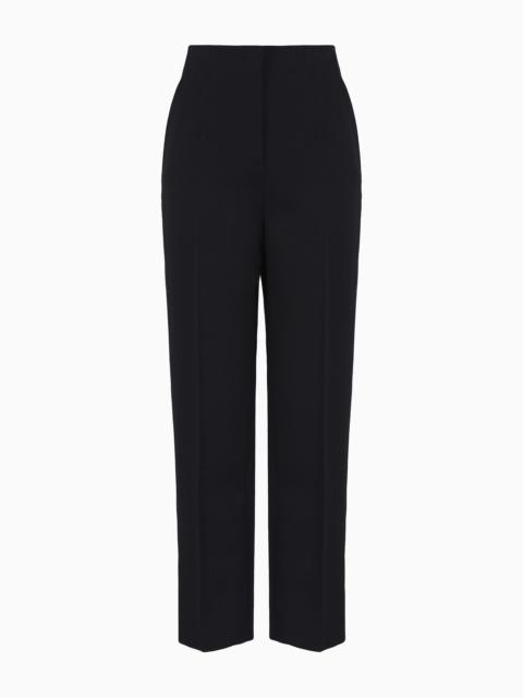 Virgin wool tuxedo trousers