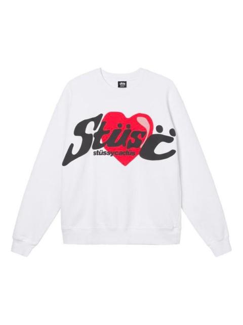 Stüssy Stussy x CPFM Crossover Heart Love Pattern Alphabet Long Sleeves Unisex White 3913700