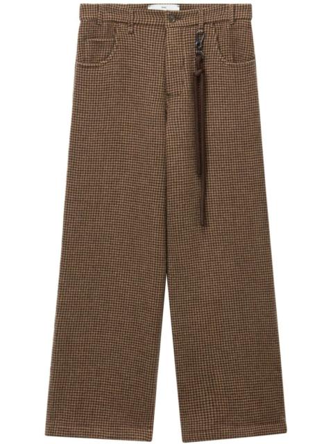 Song for the Mute check-pattern trousers