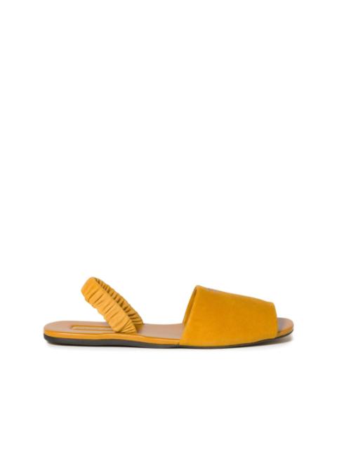Miu Miu ruched suede sandals