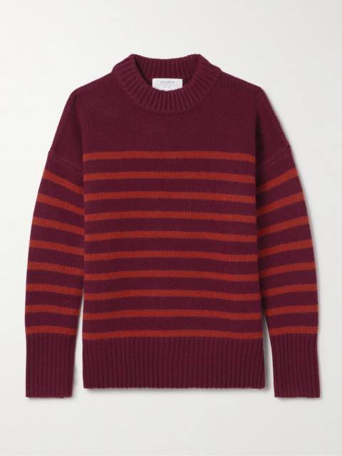 LA LIGNE Marin Striped Wool And Cashmere-blend Sweater