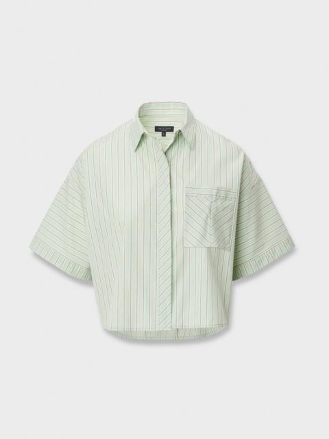 rag & bone Marin Short-Sleeve Striped Shirt
