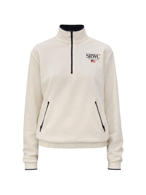 Sporty & Rich half-zip fleece jacket