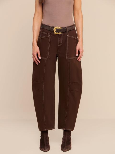 L'AGENCE Cody Cropped Barrel-Leg Jean